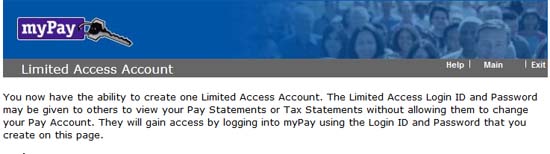 mypay.gov-limited-access-account