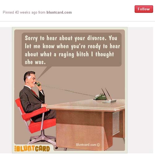 blunt-card-divorce Divorce Humor - Husband