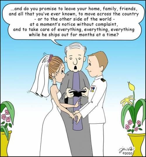 military-marriage Military Marriage Cartoon